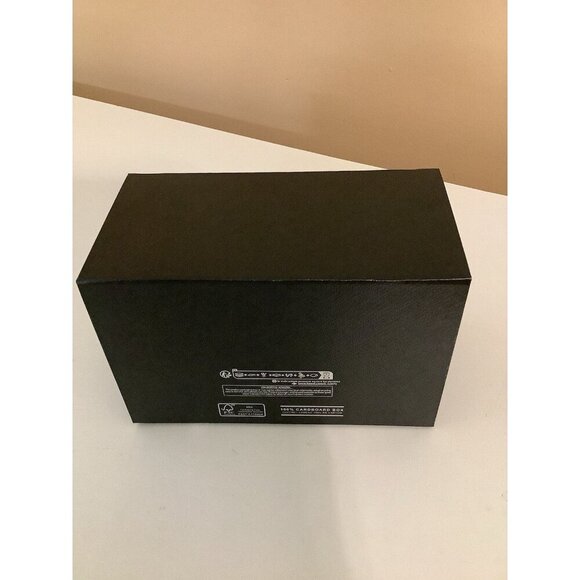 Prada Box Only Black With Embossed PRADA Logo In silver, 7”Lx4”Hx41/2 W New - Picture 7 of 9